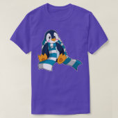 Pinguin mit Scarf T-Shirt (Design vorne)