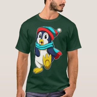 Pinguin mit Scarf und Hut T-Shirt
