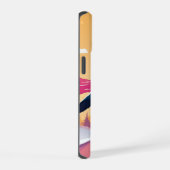 Pinguin mit Scarf und Skateboard Fun Design iPhone 15 Hülle (Rechte Seite)