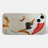 Pinguin mit Schirm Case-Mate iPhone Hülle (Rückseite (Horizontal))