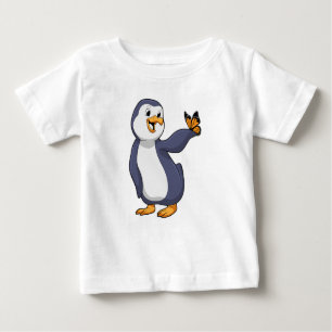 Pinguin mit Schmetterling Baby T-shirt