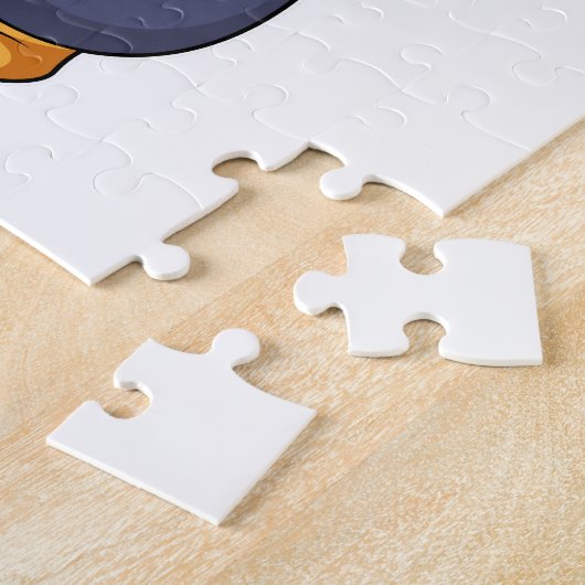 Pinguin mit Schmetterling Puzzle (Seite)