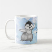 Pinguin mit Schneeball Kaffeetasse (Links)