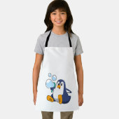 Pinguin mit Seifenblasen.PNG Schürze (Insitu)