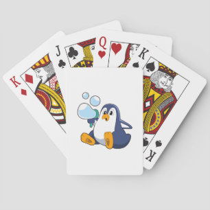 Pinguin mit Seifenblasen.PNG Spielkarten