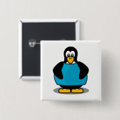 Pinguin mit Shirt Button (Vorne & Hinten)