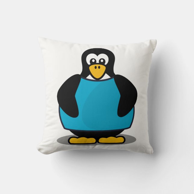 Pinguin mit Shirt Kissen (Vorderseite)