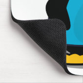 Pinguin mit Shirt Mousepad (Ecke)