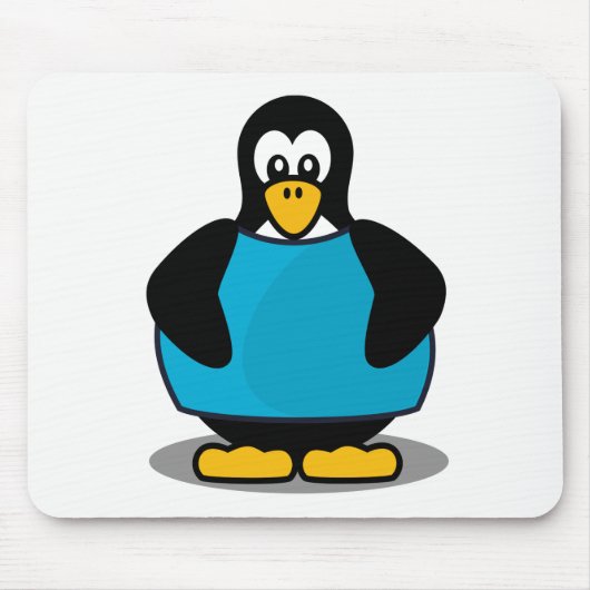Pinguin mit Shirt Mousepad (Vorne)