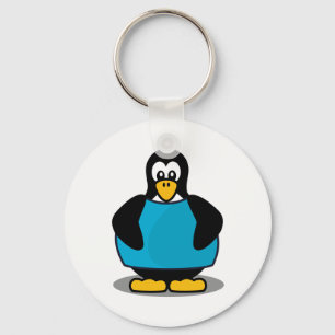 Pinguin mit Shirt Schlüsselanhänger