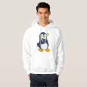 Pinguin mit Sonnenbrille Hoodie (Vorne ganz)