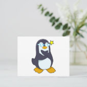 Pinguin mit Sonnenbrille Postkarte (Stehend Vorderseite)