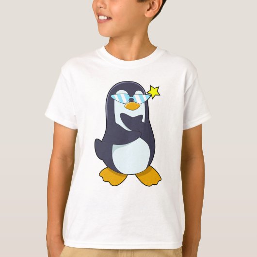 Pinguin mit Sonnenbrille T-Shirt (Vorderseite)