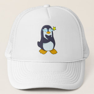 Pinguin mit Sonnenbrille Truckerkappe