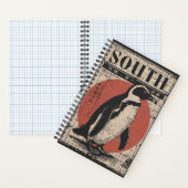 Pinguin mit Southern Sun und Ice Map Notizblock (Innen)