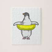Pinguin mit Swim-Ring Puzzle (Vertikal)