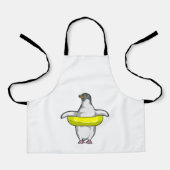 Pinguin mit Swim-Ring Schürze (Vorderseite)