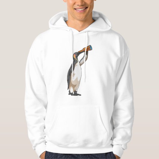 Pinguin mit Teleskop Hoodie (Vorderseite)