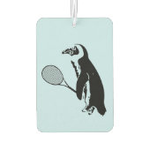 Pinguin mit Tennis Racquet und Blue Background Autolufterfrischer (Rückseite)