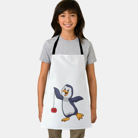 Pinguin mit Yo-Yo Schürze (Insitu)