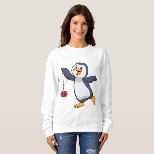 Pinguin mit Yo-Yo Sweatshirt (Vorne ganz)
