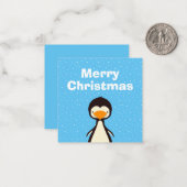 Pinguin Mitteilungskarte (Vorderseite/Rückseite Beispiel)