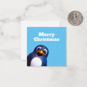 Pinguin Mitteilungskarte (Vorderseite/Rückseite Beispiel)