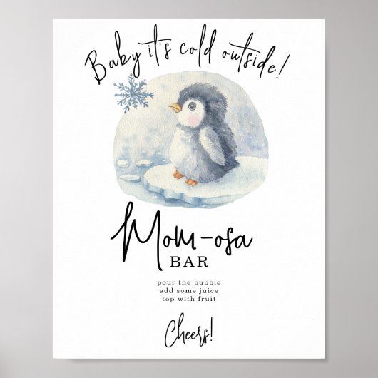 Pinguin - Mom-osa-Bar Poster (Vorne)