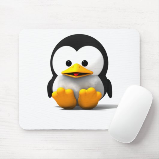 Pinguin Mousepad (Mit Mouse)