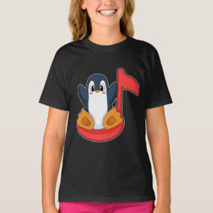 Pinguin Muiscal Note Music T-Shirt