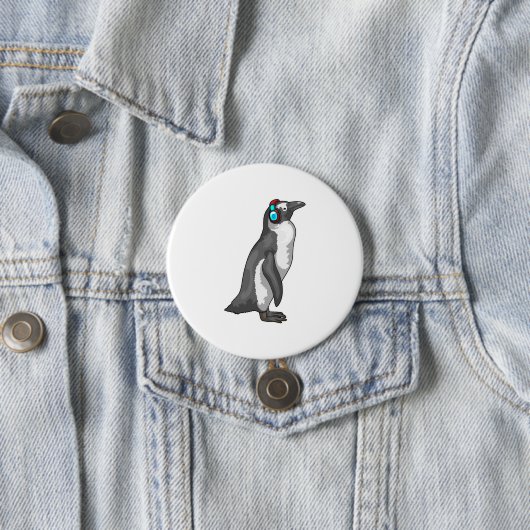 Pinguin Music Headphone Button (Beispiel)