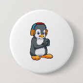 Pinguin Music Headphone Button (Vorderseite)