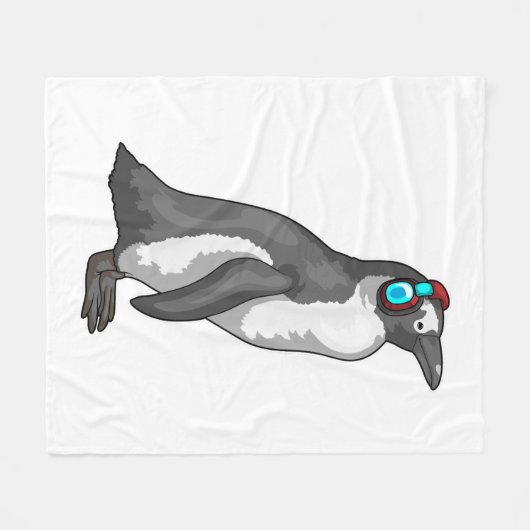 Pinguin Music Headphone Fleecedecke (Vorderseite (Horizontal))