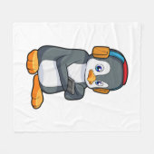 Pinguin Music Headphone Fleecedecke (Vorderseite (Horizontal))