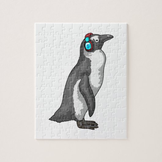 Pinguin Music Headphone Puzzle (Vertikal)