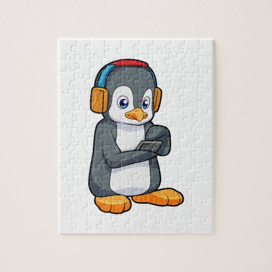 Pinguin Music Headphone Puzzle (Vertikal)