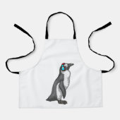 Pinguin Music Headphone Schürze (Vorderseite)