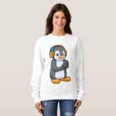 Pinguin Music Headphone Sweatshirt (Vorne ganz)