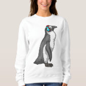 Pinguin Music Headphone Sweatshirt (Vorderseite)
