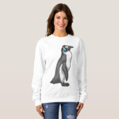 Pinguin Music Headphone Sweatshirt (Vorne ganz)