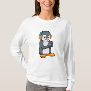 Pinguin Music Headphone T-Shirt