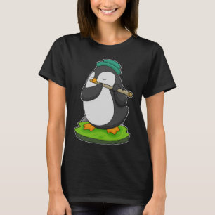Pinguin Musician Flute Music T-Shirt