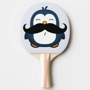 Pinguin Mustache Trend Blue Tischtennis Schläger