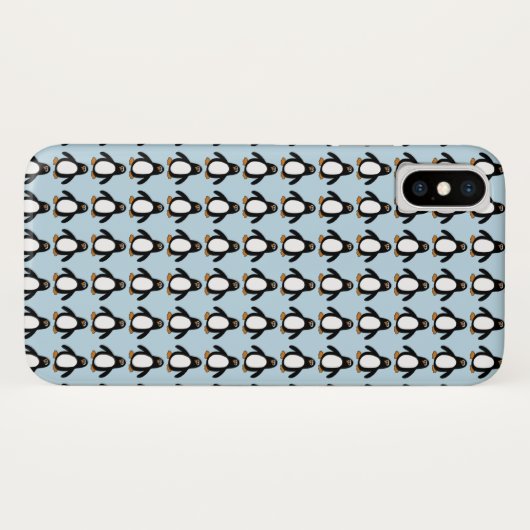 Pinguin-Muster Case-Mate iPhone Hülle (Rückseite (Horizontal))