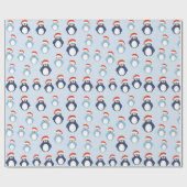 Pinguin-Muster Geschenkpapier (Flach)