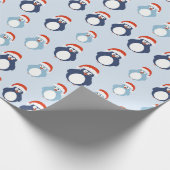 Pinguin-Muster Geschenkpapier (Ecke)