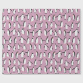 Pinguin-Muster Geschenkpapier (Flach)