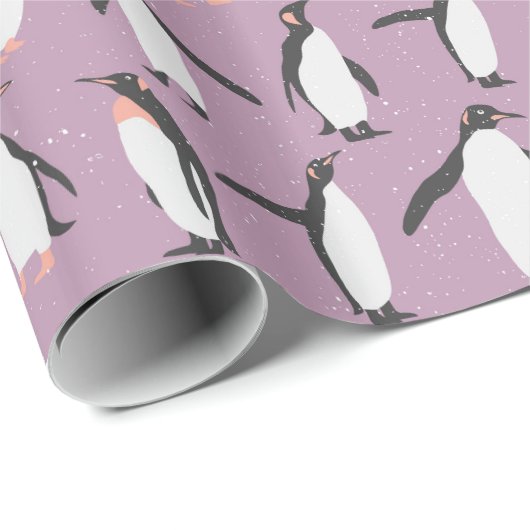 Pinguin-Muster Geschenkpapier (Rolleneckpunkt)