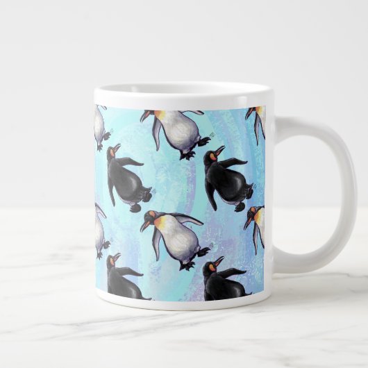 Pinguin-Muster Jumbo-Tasse (Rechts)