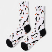 Pinguin-Muster Socken (Linkes Detail)